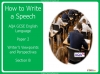 AQA GCSE English Language - Writing a Speech Teaching Resources (slide 1/76)